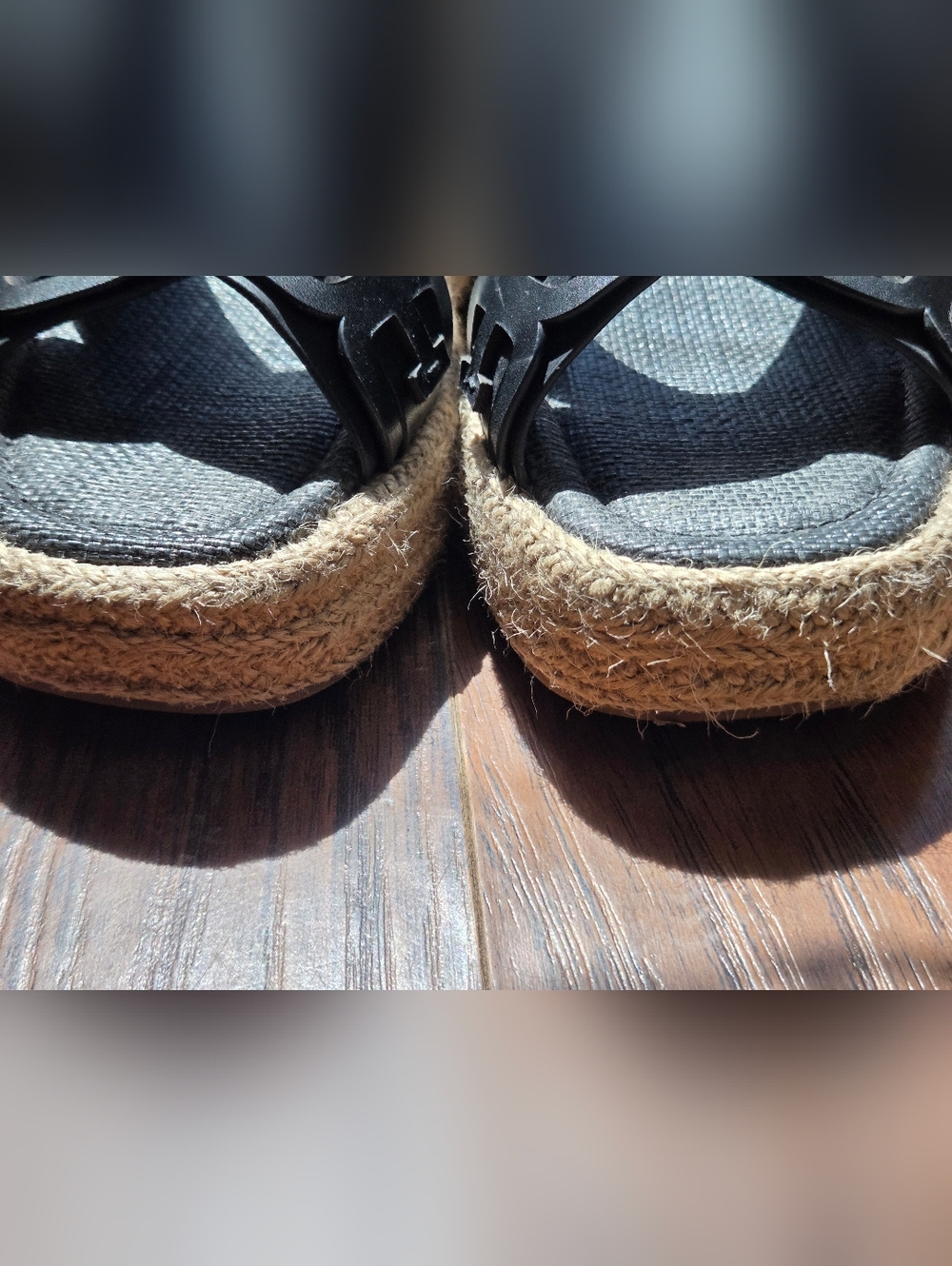 Sam Edelman Pria Black Woven Leather Espadrille Platform Slides Resort 7.5 - Picture 5 of 8